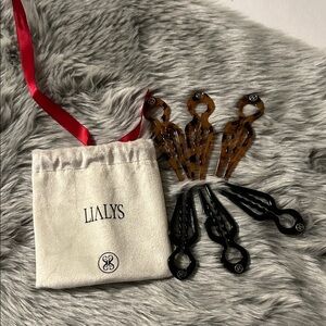 Tortoise and Black Hair Accessories Set